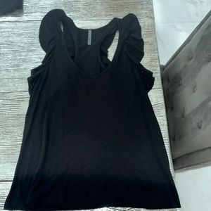 Black Ruffle Tank